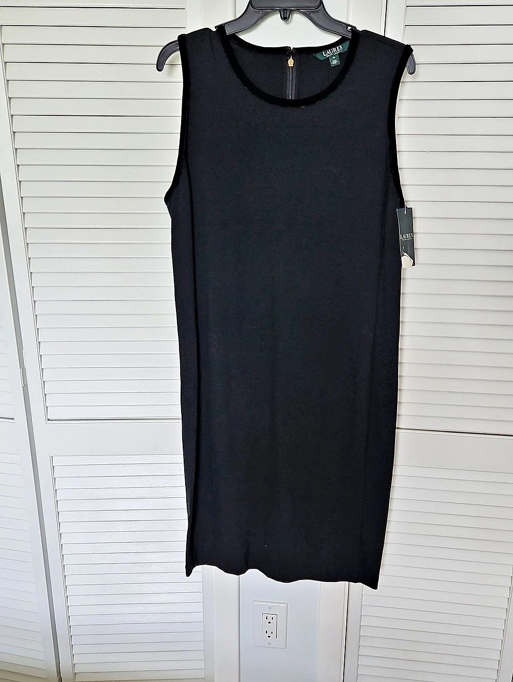 Lauren Ralph Lauren Sleeveless Maxi Dress in Black Size XL NWT
